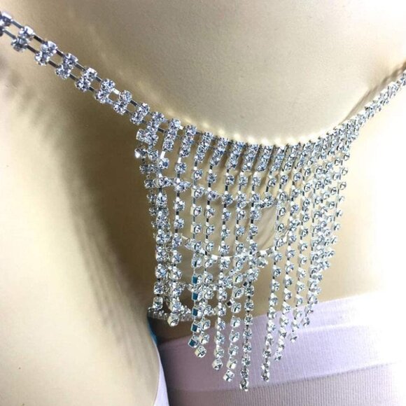 Boutique Other - Bikini Crystal Waist Body Chain for Nightclub